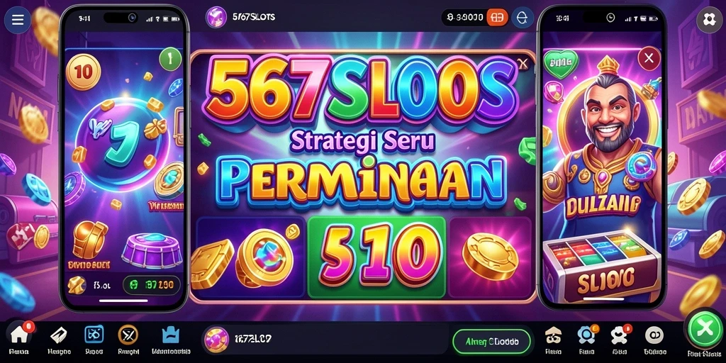 Screenshot gameplay 567SLOTS menampilkan mesin slot yang penuh warna dan tantangan strategis.