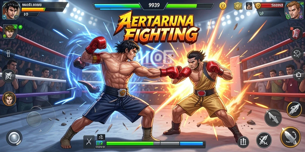 Screenshot gameplay menunjukkan aksi pertarungan yang intens dan seru dari 9939.