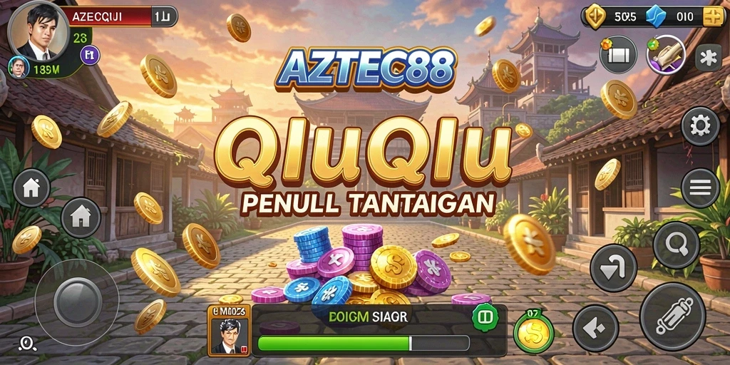 Tampilan gameplay seru AZTEC88 saat berkompetisi di QiuQiu.