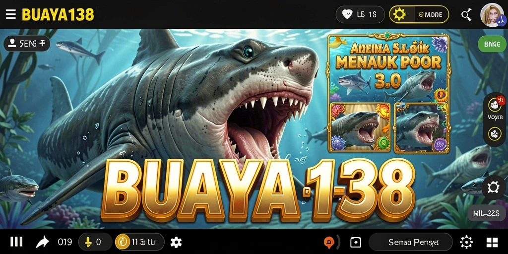 Tampilan menawan dari gameplay slot yang mengasyikkan di BUAYA138.