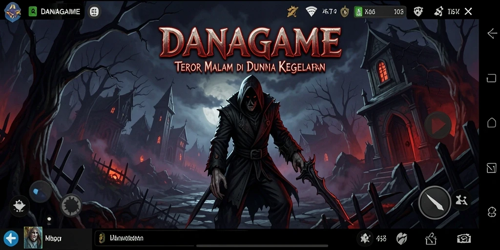 Screenshot gameplay <strong>DANAGAME</strong> menampilkan momen seram yang menegangkan.