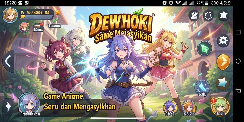 Tampilan gameplay DEWIHOKI yang seru dan menarik.