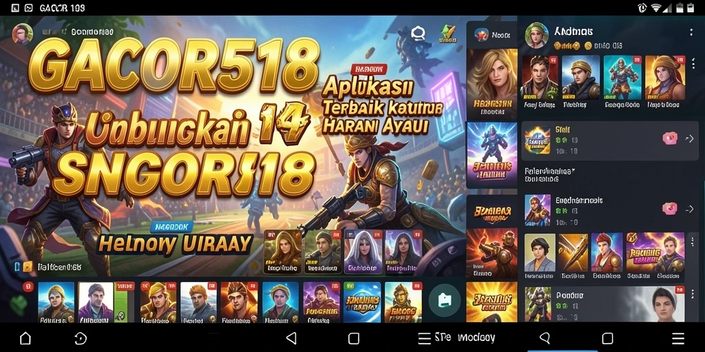 Tampilan antarmuka GACOR518 yang user-friendly dan fitur menyenangkan.