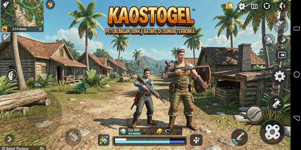 Tampilan seru dan mendebarkan dari gameplay KAOSTOGEL di dunia terbuka.