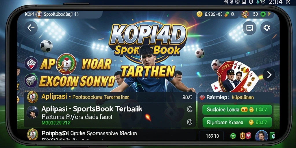 Tampilan gameplay KOPI4D dengan pilihan taruhan sportsbook yang beragam.