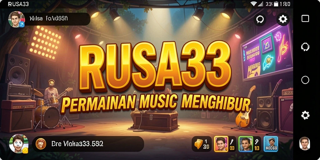 Tangkapan layar RUSA33 menunjukkan keseruan gameplay musik yang interaktif.